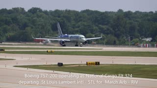Arrivals and departures at St. Louis Lambert International on Saturday June 24, 2023