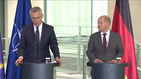 NATO Secretary General with the Chancellor of Germany Olaf Scholz, 19 JUN 2023