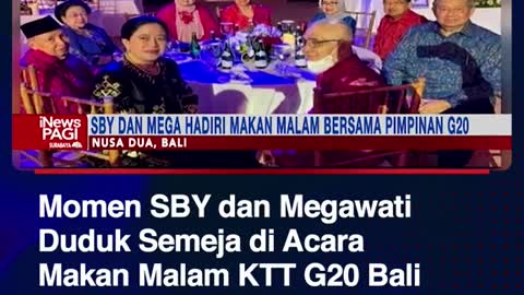 Bwi and his megawous sitting table at the acaramwill be the Balinese G20 summit tonight