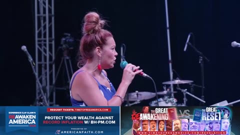 The Tania Joy Show | Vegas Reawaken America Tour Tania Joy Sings National Anthem | Beauty for Ashes