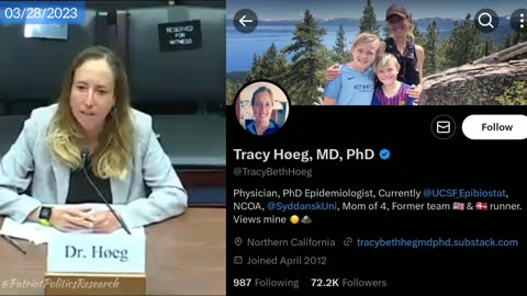 MASKS DO NOT WORK - Dr. Tracy Hoeg - Physician & Epidemiologist PhD - 03/28/2023