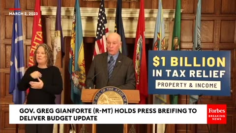 Gov. Greg Gianforte Announces Tax Relief For Montanans As Part Of State's New Budget Plan