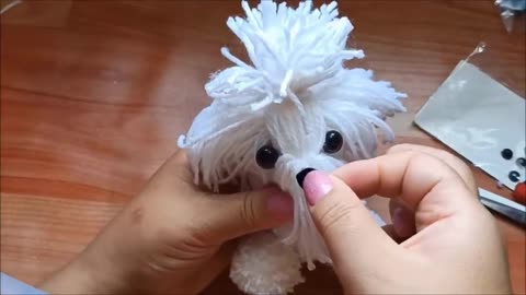 Manualidades - Crear perrito con hilo de lana