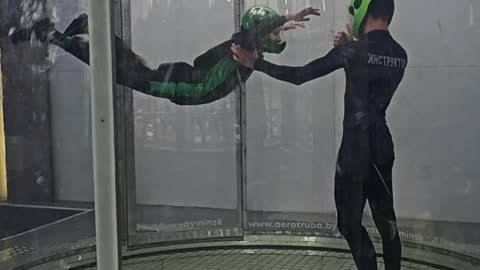 first flight in a wind tunnel