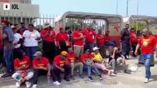 Watch: Transnet workers strike over wages