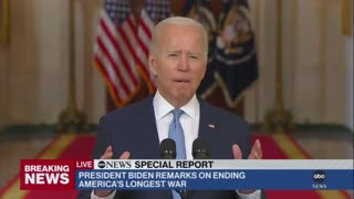 Joe Biden Claims Withdrawal Was An "Extraordinary Sucess"