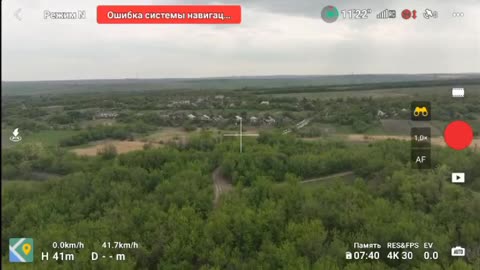 SU-25 Flies Past a Surveillance Drone