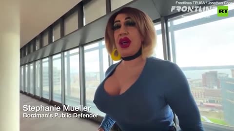 THIS IS REAL: Trans public defender shows up to court in skintight leather and no bra