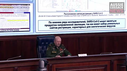 Russian General Igor Kirillov quoted the Stew Peters Show on Friday in a briefing