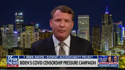 Mike Davis Joined Jason Chaffetz on The Ingraham Angle to Discuss Government Collusion with Big Tech