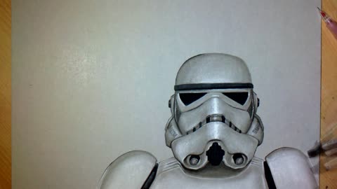 Incredible 3D Speed Drawing Of Star Wars Stormtrooper