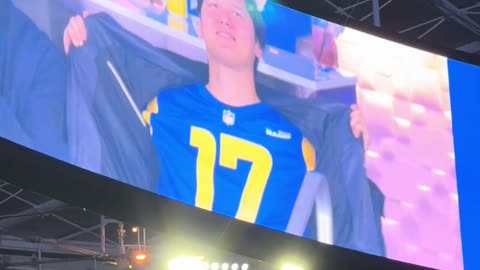 Shohei Ohtani at Rams Game in Los Angeles