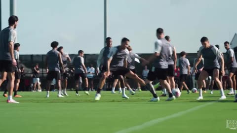 Beautiful training of Lionel Messi and Busquets in Inter Miami