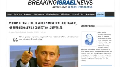 Putin and the Chabad Messianic Death Cult, Khazarian Mafia New World Order