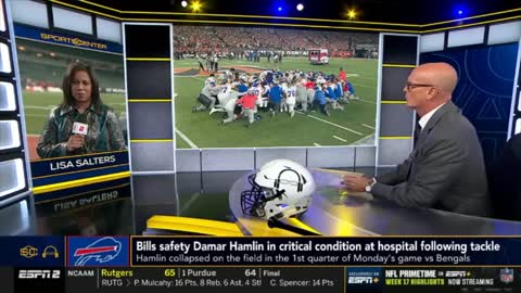 [BREAKING] Bills' safety Damar Hamlin in critical condition after collapsing on field - ESPN UPDATE