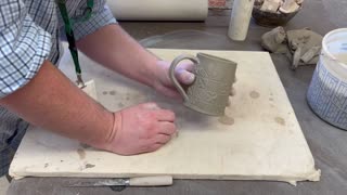 How to make a Hand Built Slab Mug part 2