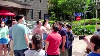 Shanghai residents protest COVID lockdown order