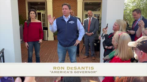 RON DeSANTIS AT THE GOVERNOR'S MANSION