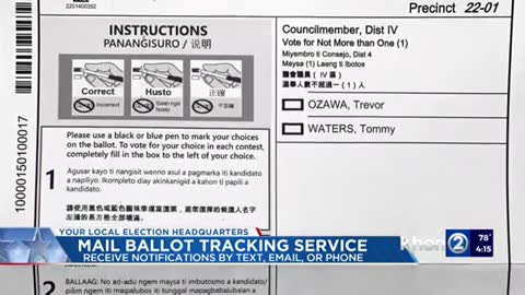 BallotTrax service launched helps Hawaii voters track mail ballots