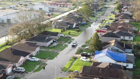 Los efectos del huracán Ida en Luisiana, desde el aire