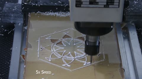 Routing an Acrylic Sheet - Simple Design - CXC3 Mighty