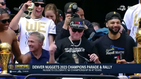Mike Malone Acting Like Tupac At Denver Nuggets Parade