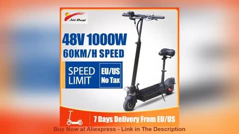 ❄️ 48V 1000W Foldable Electric Scooter Adult электросамокат with Seat 18AH E Scooter Battery 60KM/H