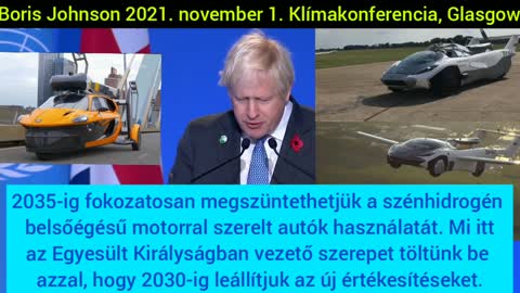 Boris Johnson- 2021. november 1. Klímakonferencia, Glasgow (j.)
