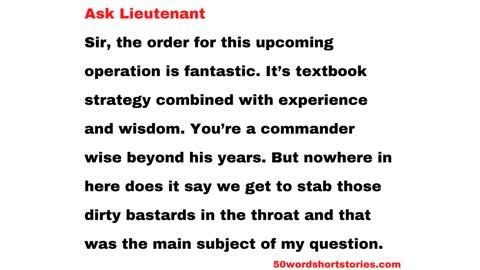 Ask Lieutenant