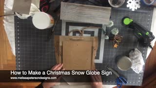 How to Make a Christmas Snow Globe Sign