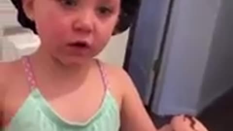 Poor girl #cute #funny video