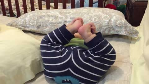 baby laughing with farts and it's terrible