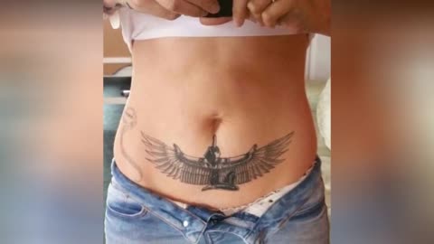 Cute Stomach Tattoos For Women - Belly Button