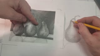 How to draw these pears