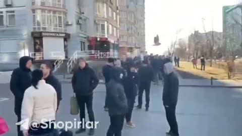 ⚡️Long queues in Kiev supermarkets😨