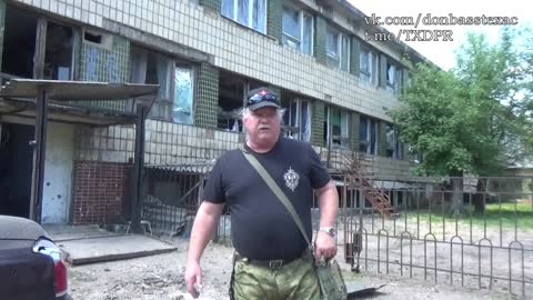 At the second of the three schools bombed in Donetsk. May 30, 2022