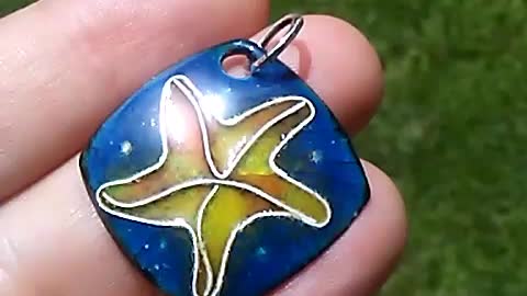 Cloissonne Starfish enamel