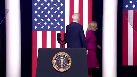 Joe Biden Has To Be Escorted Off Stage By A Fake Doctor After Divisive Speech
