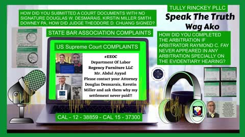 US SUPREME COURT COMPLAINTS - SMITH DOWNEY PA - DOUGLAS W. DESMARAIS, KIRSTIN MILLER, REGENCY FURNITURE LLC, TULLY RINCKEY PLLC, US SUPREME COURT COMPLAINTS, LEGAL MALPRACTICE, SETTLEMENT NEVER PAID - ONENEWSPAGE