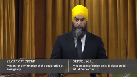 House of Commons Clips - Jagmeet Singh addresses Emergency Act