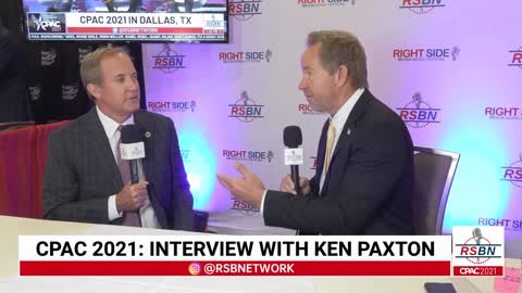 Interview with Ken Paxton at CPAC 2021 in Dallas 7/11/21