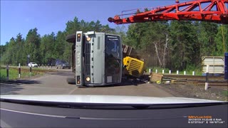 Impatient Truck Under a Train