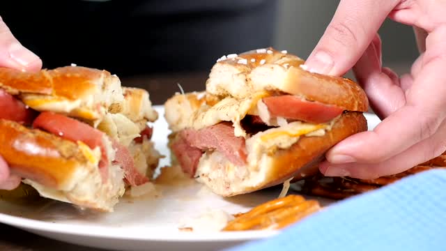 Making toasted sandwiches with a vintage French sandwich press – despite  the snow