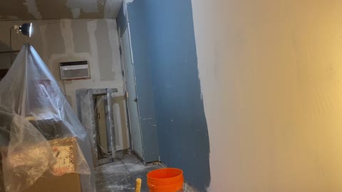 Using Drywall Mud to Float Out entire Wall