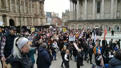 Birmingham Anti Vaccine Mandate Protest Jan 22 5