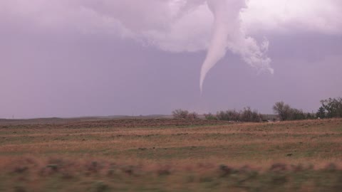 Chilling tornado footage captured in Eckley, Colorado