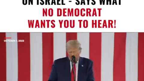 Trump Speaks The TRUTH About the Attacks on Israel. Says What Nobody Wants You to Hear