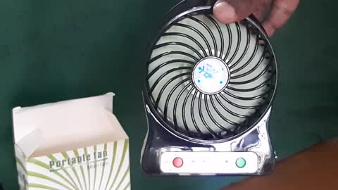 Mini Rechargeable Portable USB Fan Cooling Desk Air Cooler Clip Handheld Fans LED Light with Box