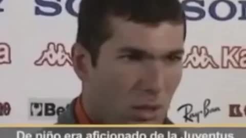 VIDEO: Zidane saying Barcelona is his Favourite team in Spain when he was at Juventus!