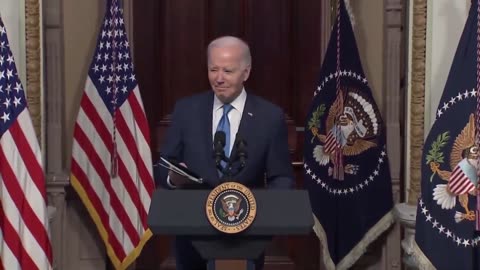 President Joe Biden Asks The Press To 'Step Out' Before Smirking And Walking Away